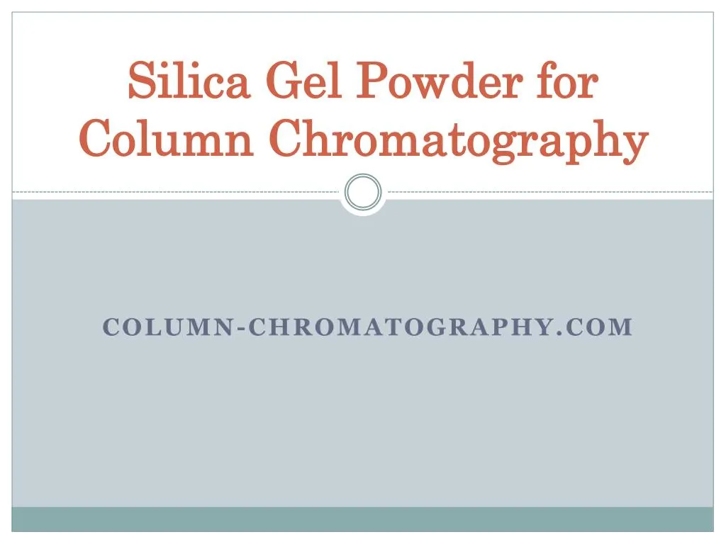 silica gel powder for column chromatography