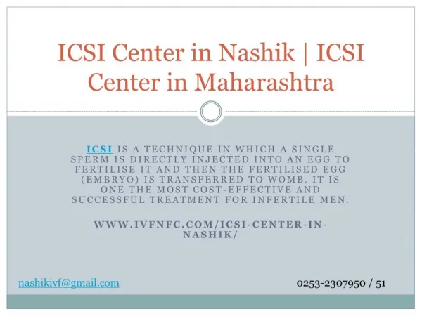 ICSI center in nashik ICSI | center in maharashtra