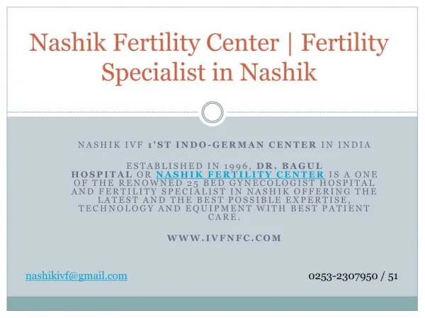 Nashik Fertility Center | Fertility Specialist In Nashik