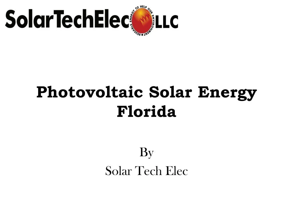 photovoltaic solar energy florida