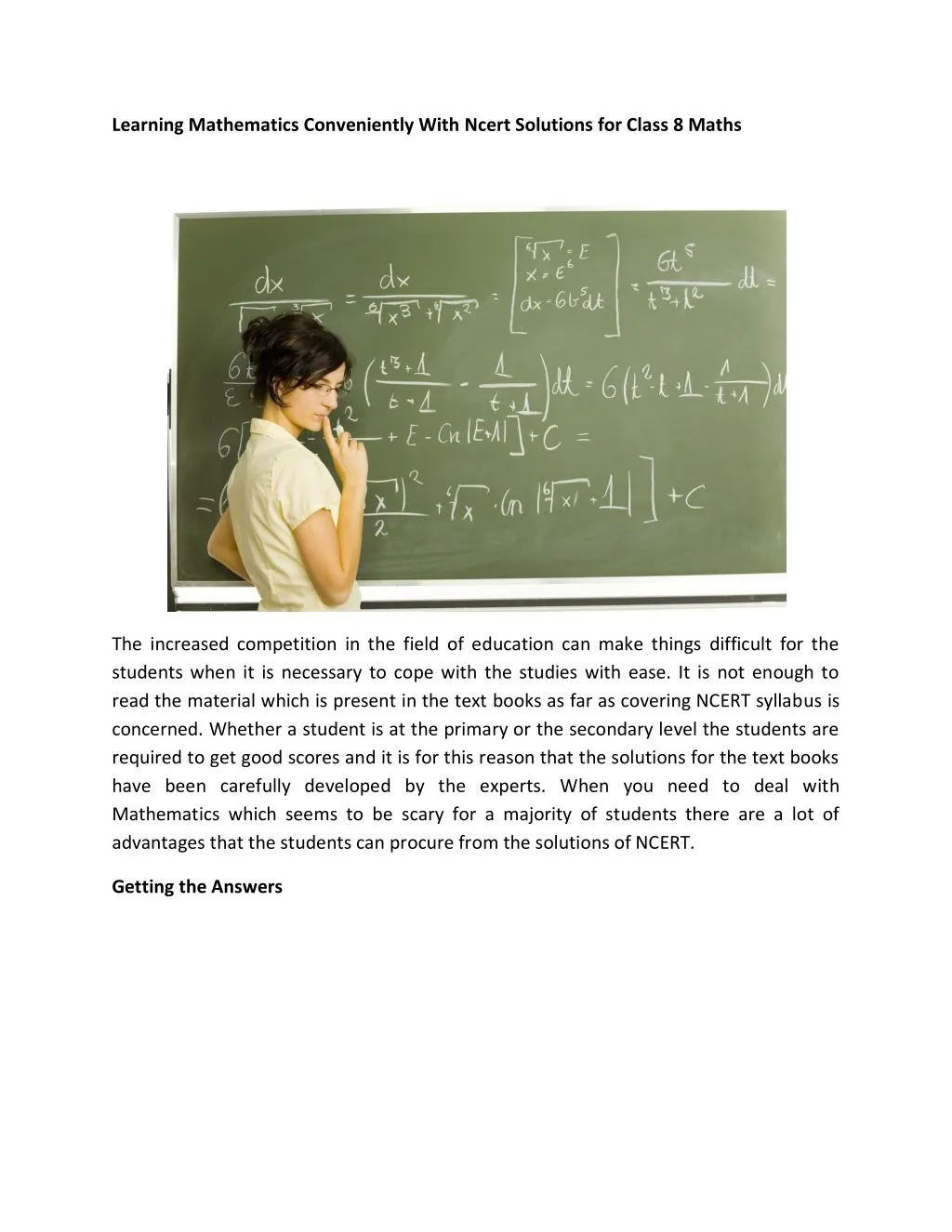 learning mathematics conveniently with ncert