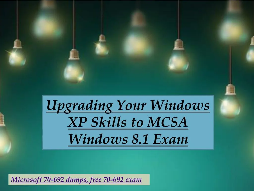 upgrading your windows xp skills to mcsa windows