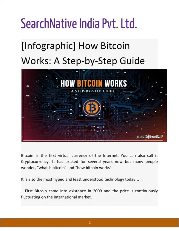 [Infographic] How Bitcoin Works: A Step-by-Step Guide