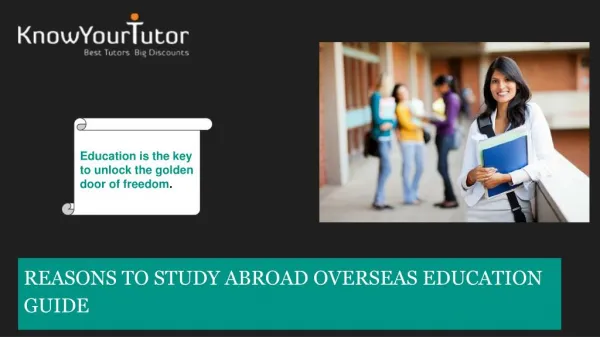 REASONS TO STUDY ABROAD OVERSEAS EDUCATION GUIDE