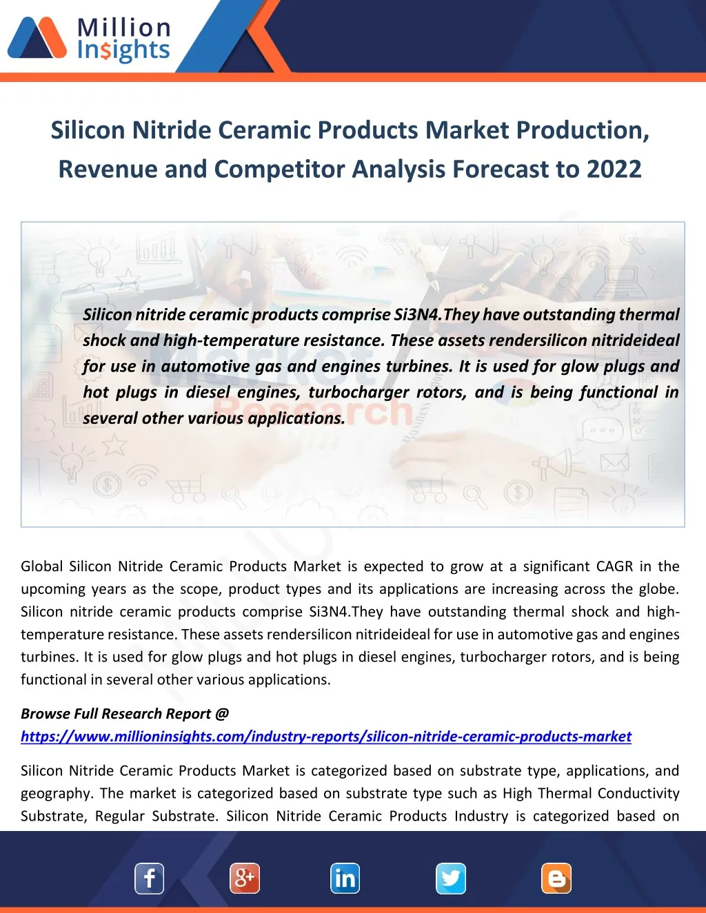 silicon nitride ceramic products market