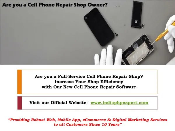 Are you a Full-Service Cell Phone Repair Shop?