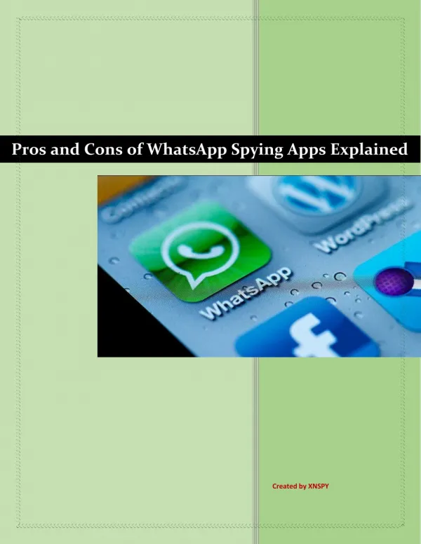 Pros and Cons of WhatsApp Spying Apps Explained