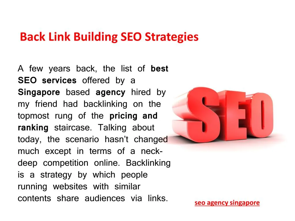 back link building seo strategies