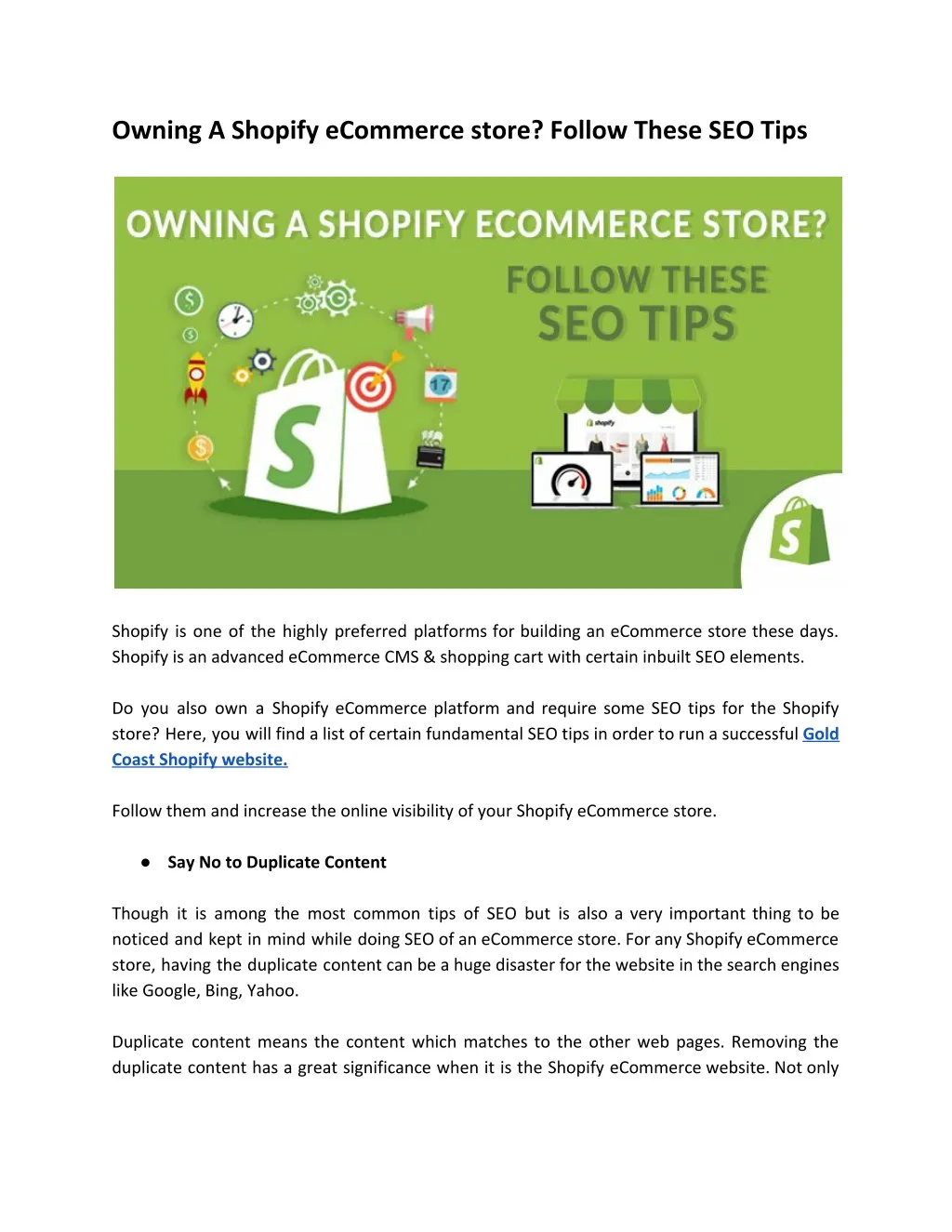 owning a shopify ecommerce store follow these