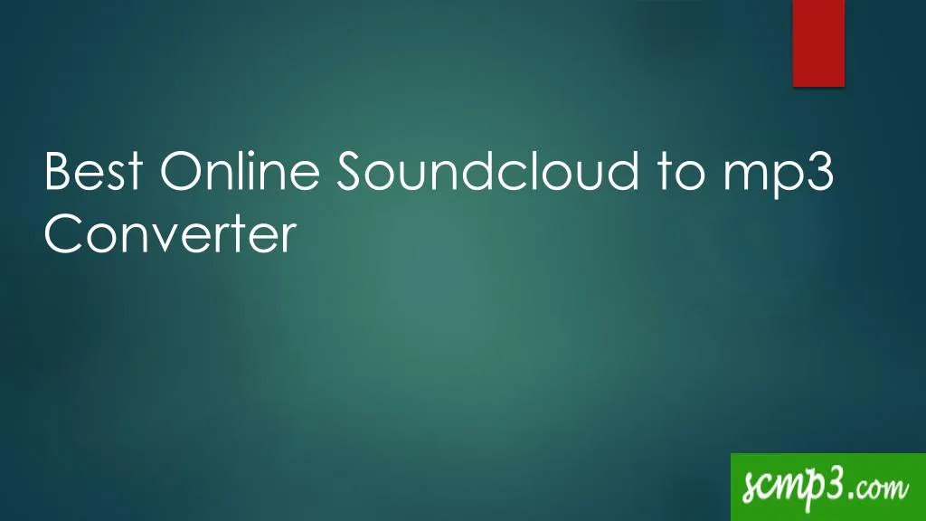 best online soundcloud to mp3 converter