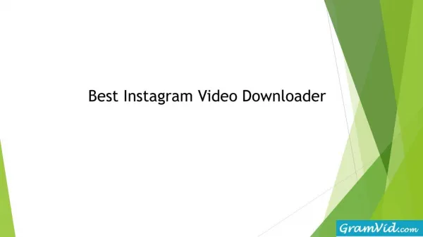 Get Best Instagram Video Download Online