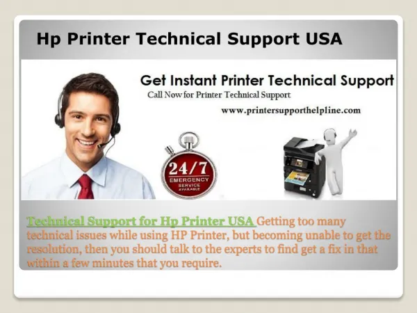 HP Printer Helpline Number USA