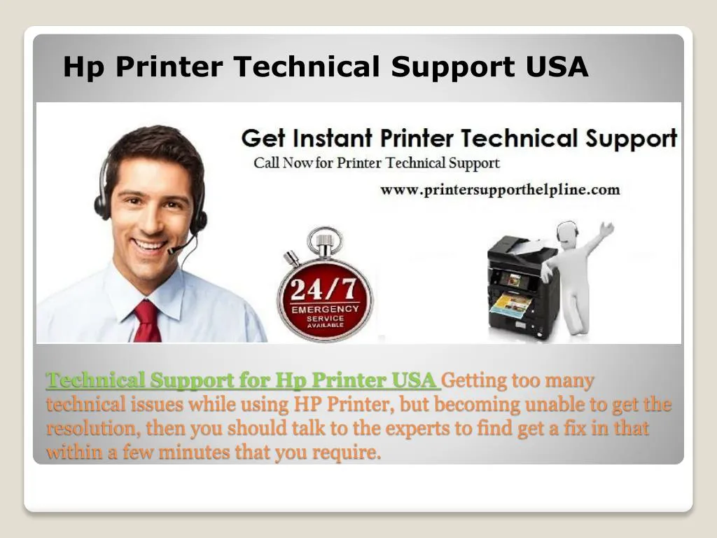 hp printer technical support usa