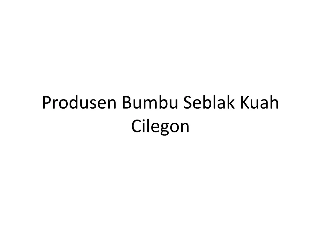 produsen bumbu seblak kuah cilegon