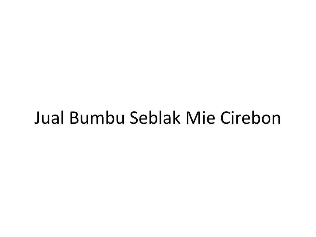 jual bumbu seblak mie cirebon