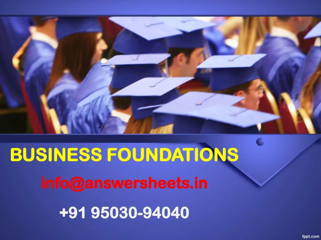 business foundations info@answersheets in 91 95030 94040