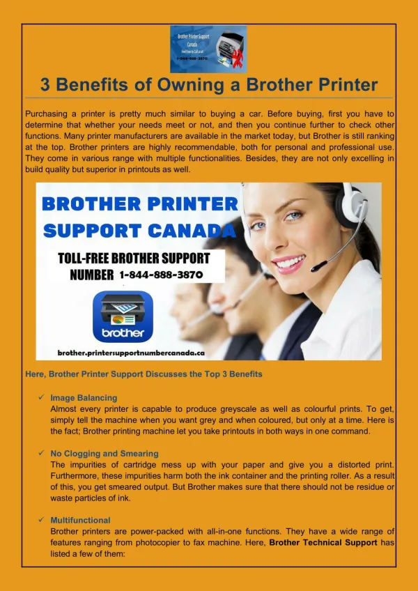 3 Benefits of Owning a Brother Printer?