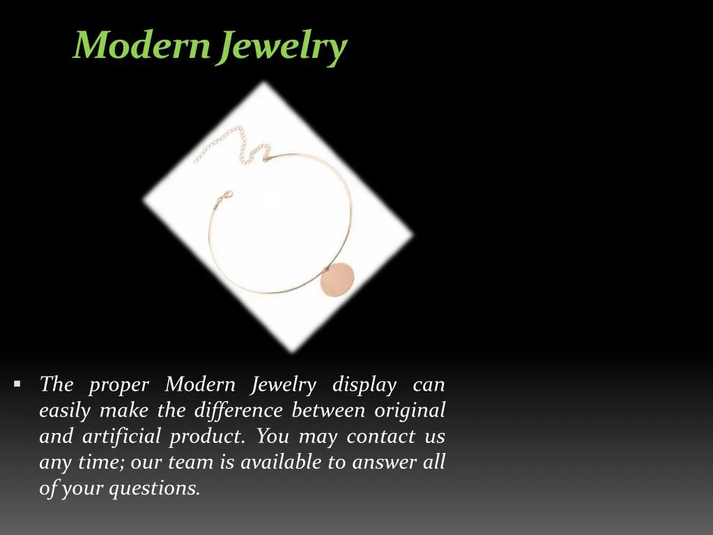 modern jewelry
