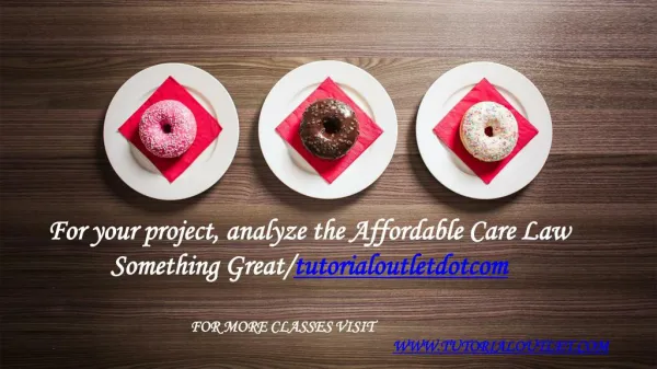 For your project, analyze the Affordable Care Law Something Great /tutorialoutletdotcom