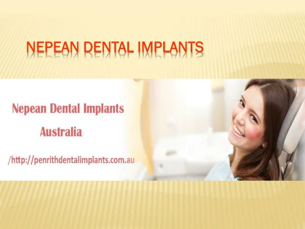Nepean Dental Implants Dentistry in Penrith