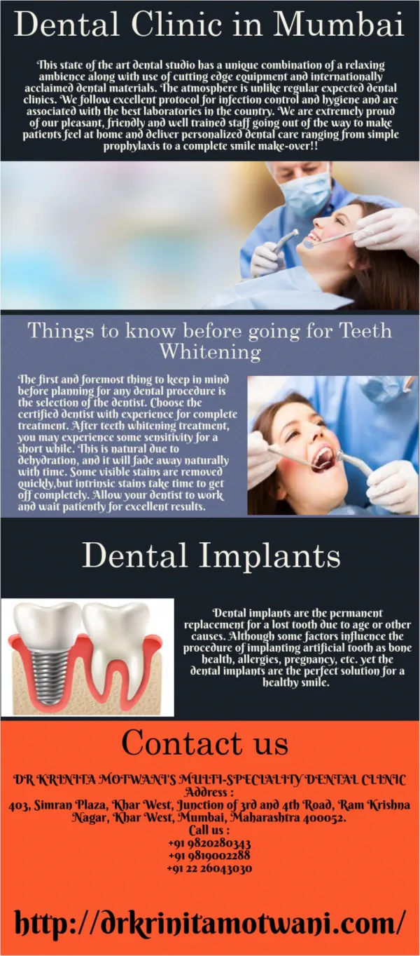 Pain free Dental Implants Treatment in Mumbai