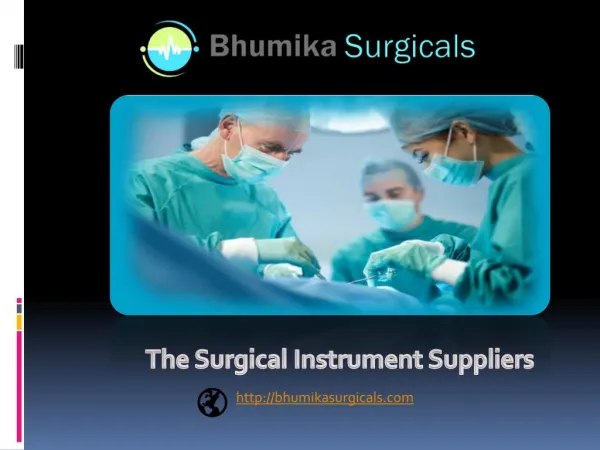 Instruments Used In Surgery - Bhumika Surgicals