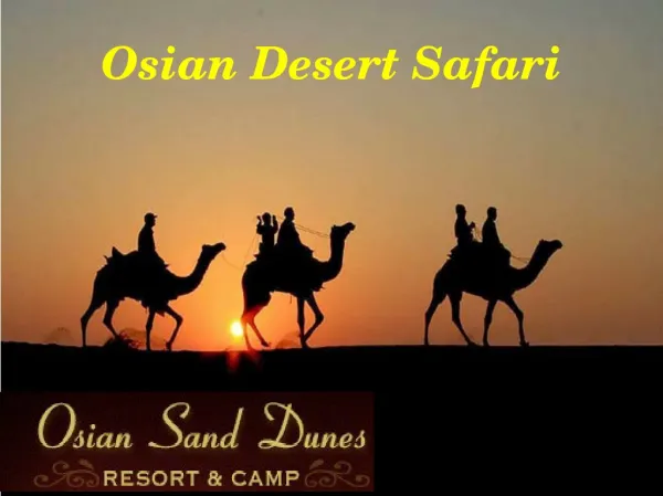 Osian Desert Safari