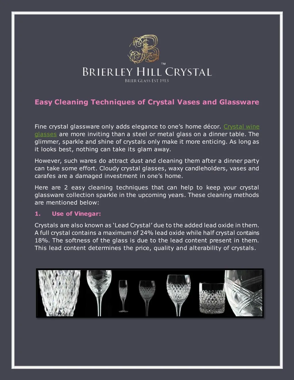 easy cleaning techniques of crystal vases