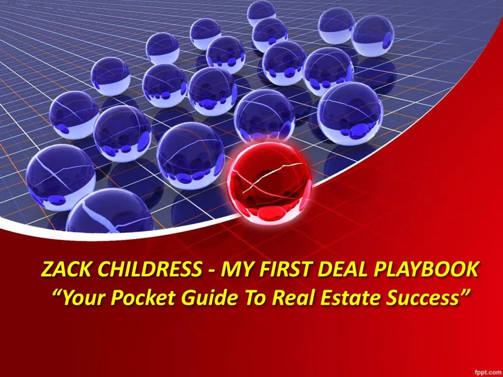 zack childress my first deal playbook your pocket guide to real estate success