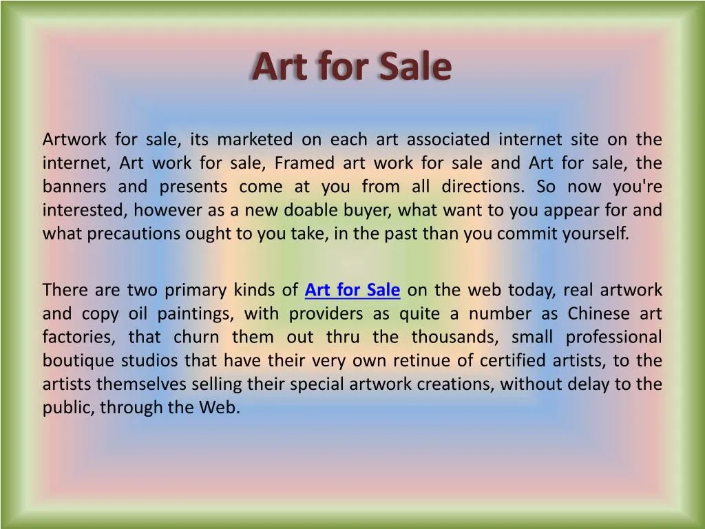 art for sale