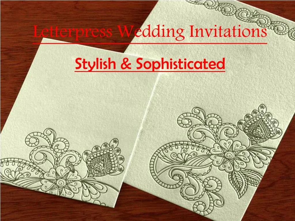 letterpress wedding invitations