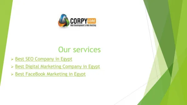 Best Facebook Marketing in Egypt | CORPY