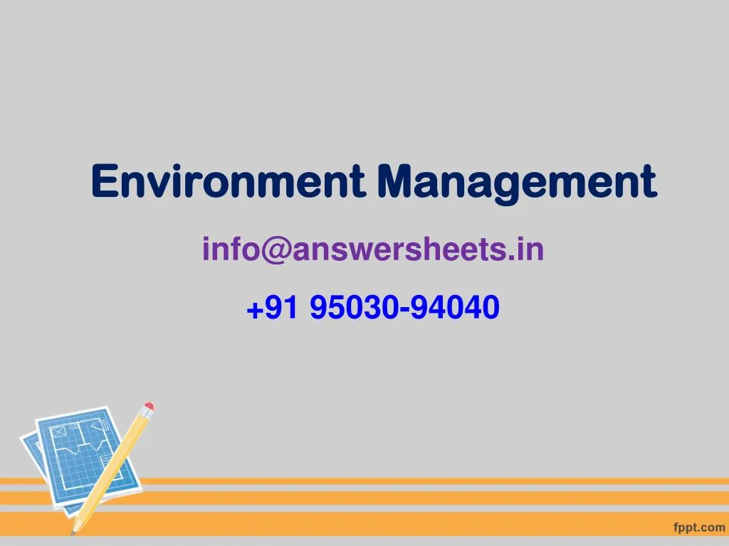 environment management info@answersheets in 91 95030 94040