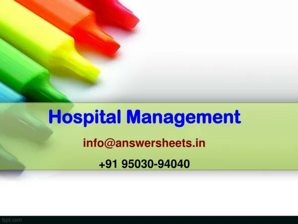 hospital management info@answersheets in 91 95030 94040