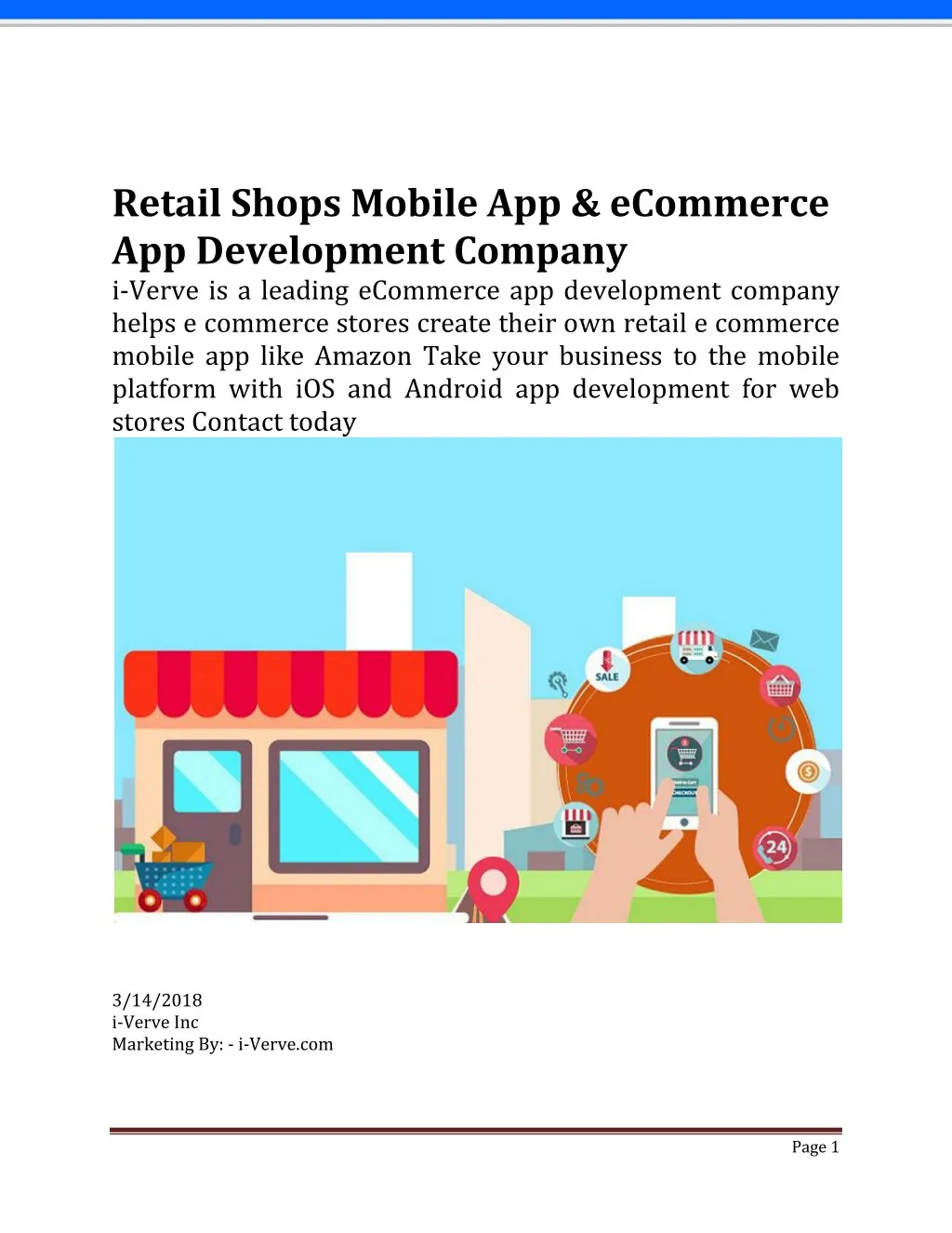 retail shops mobile app ecommerce app development