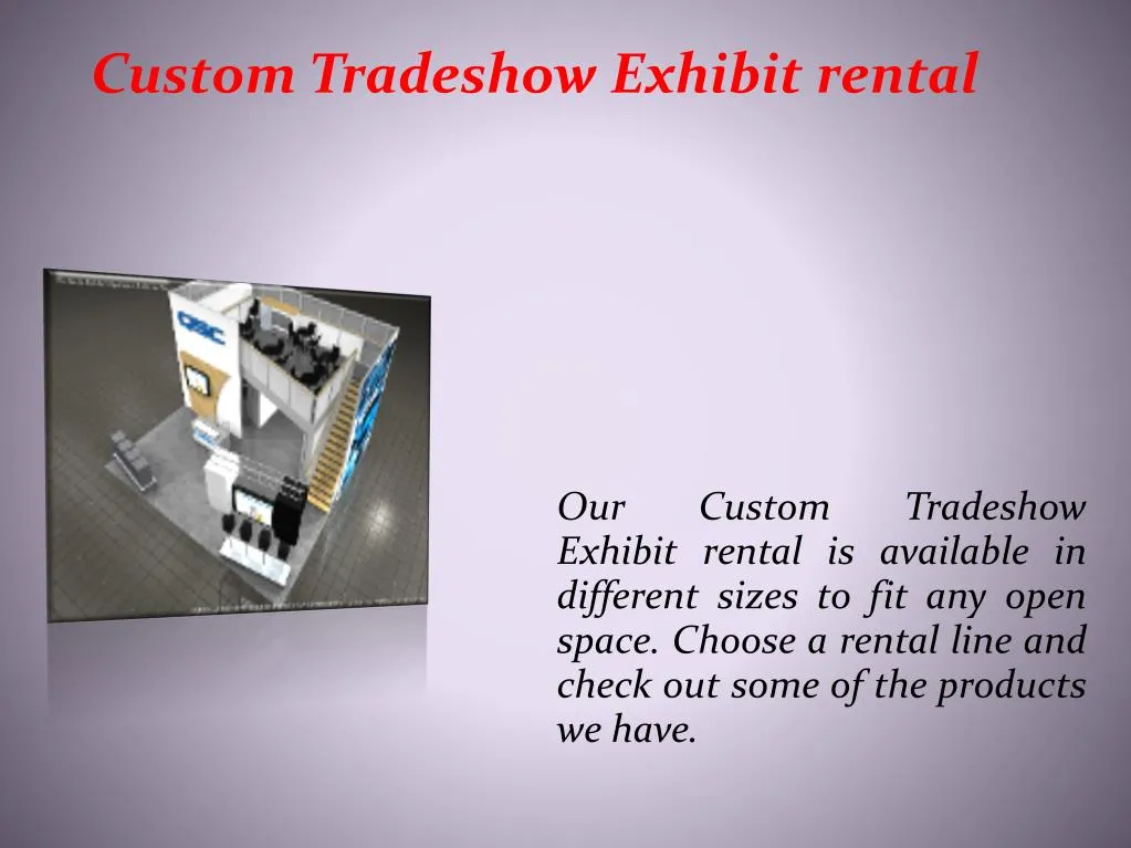 custom tradeshow exhibit rental