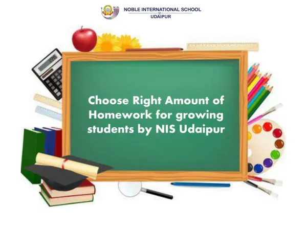 Choose Right Amount of Homework for growing students by NIS Udaipur