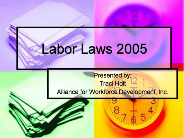 Labor Laws 2005
