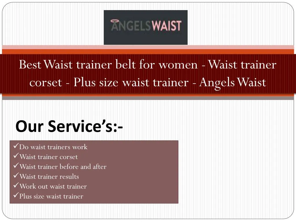 best waist trainer belt for women waist trainer