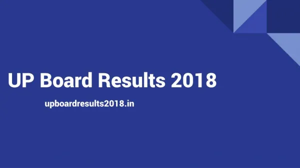 UP Board 12th Science Results 2018