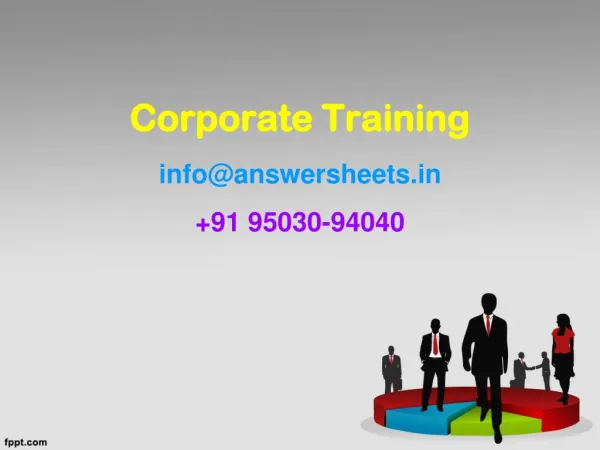 corporate training info@answersheets in 91 95030 94040