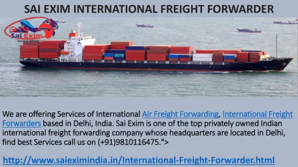 International Air Freight Forwarding Services,Delhi,India