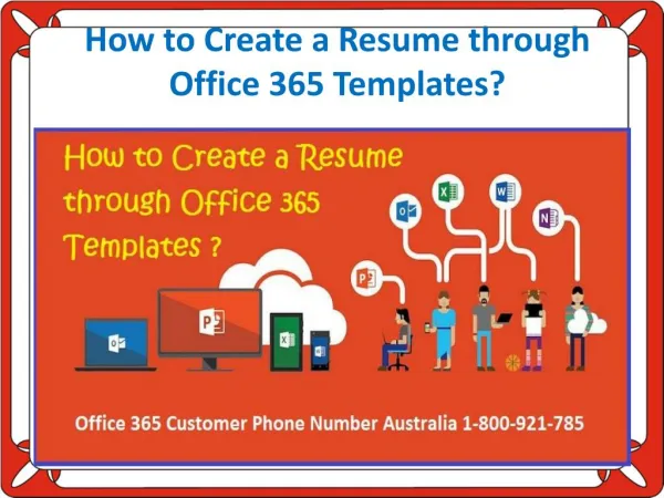 How to Create a Resume through Office 365 Templates?