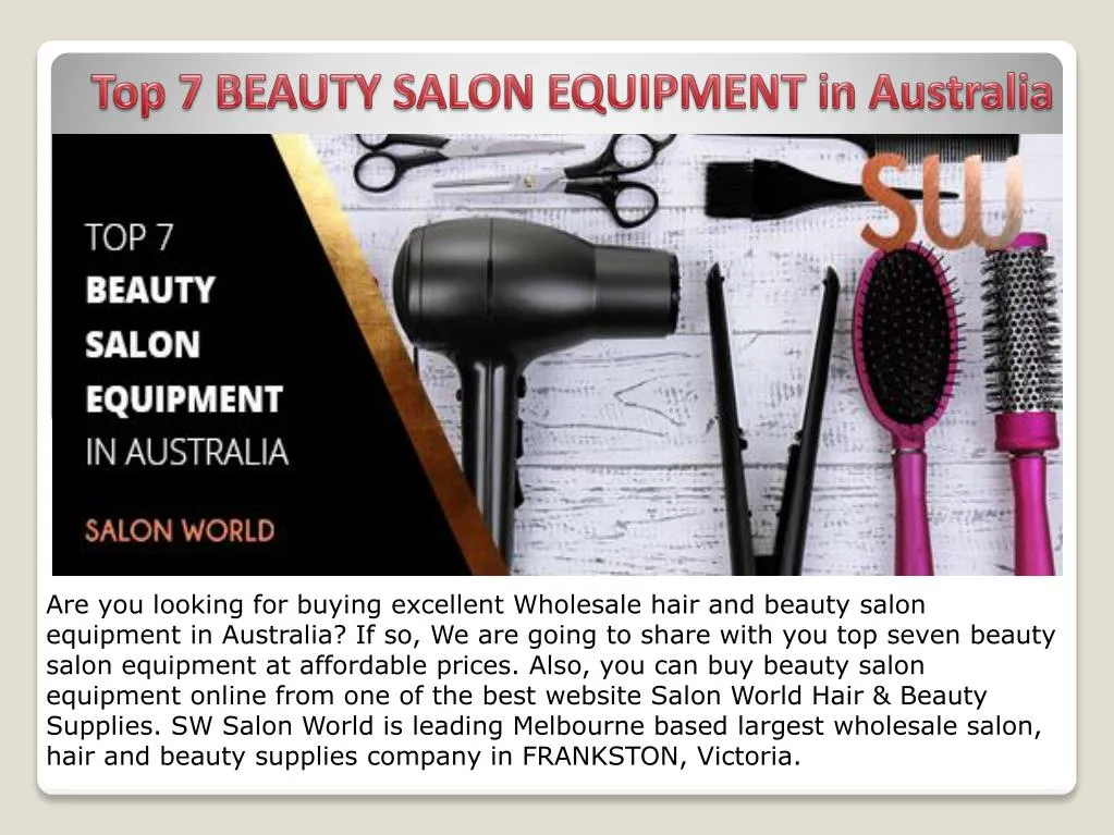 top 7 beauty salon equipment in australia
