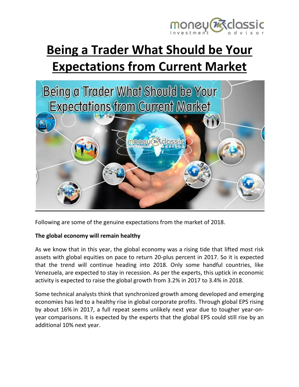 being a trader what should be your expectations
