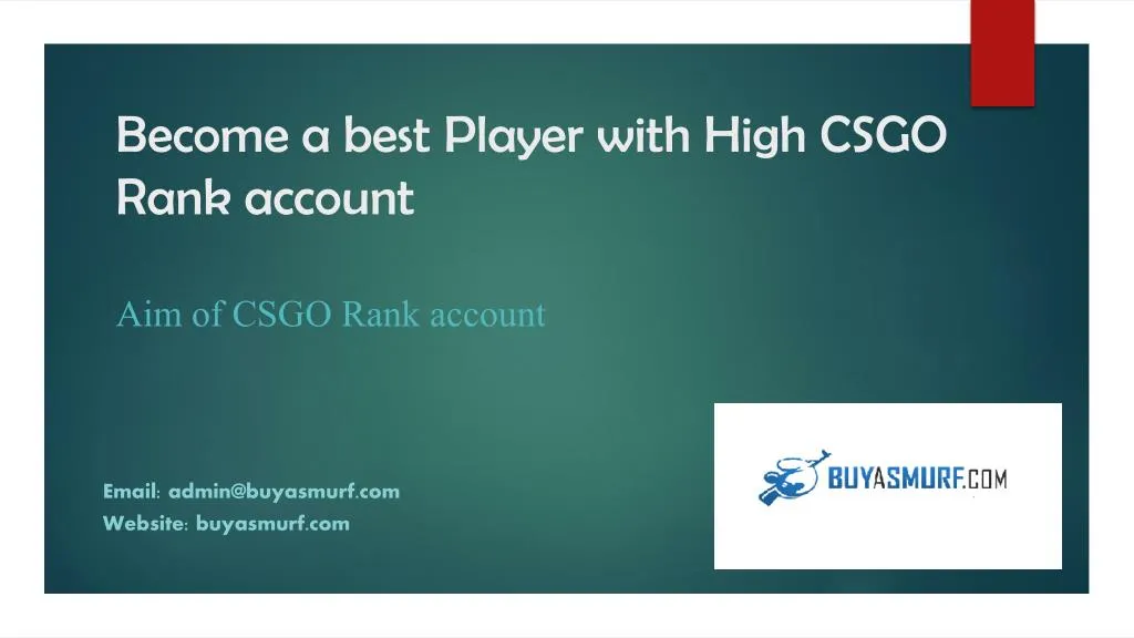 become a best player with high csgo rank account