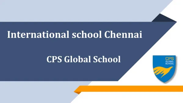 International school Chennai