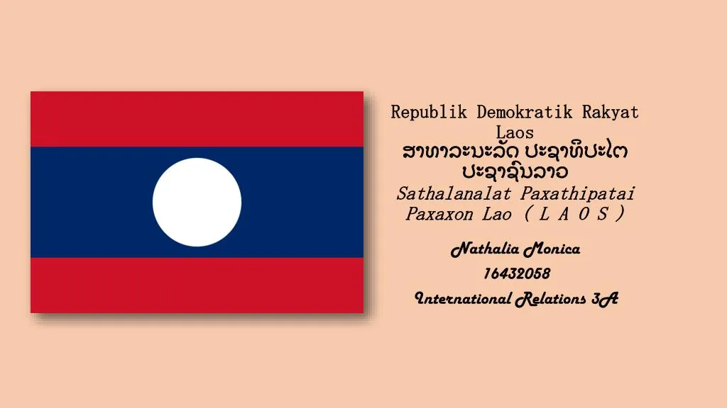 republik demokratik rakyat laos sathalanalat paxathipatai paxaxon lao l a o s