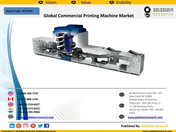 Global Commercial Printing Machine Market to Grow at a CAGR of 1.50% (2016-2024)