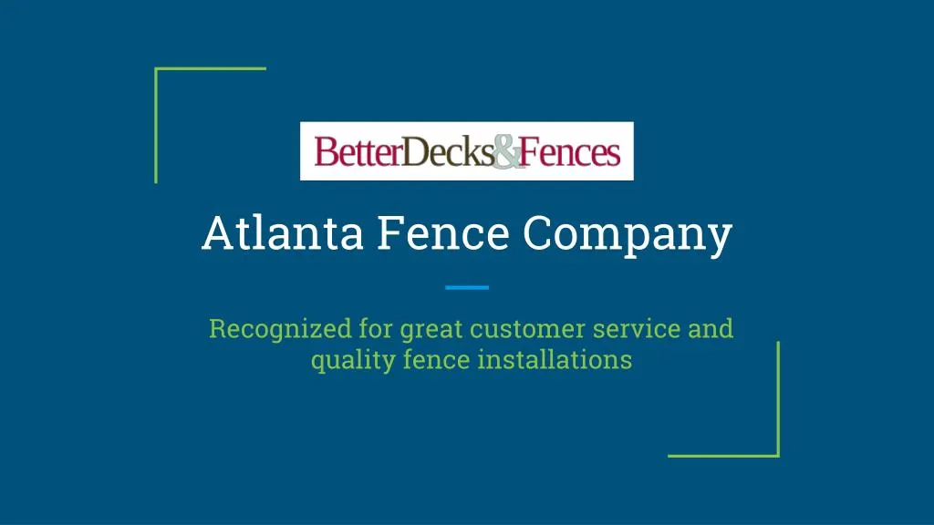 atlanta fence company